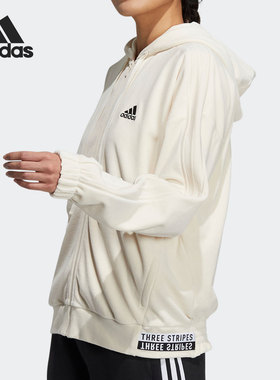 Adidas/阿迪达斯官方正品Velour Jacket女子运动夹克外套 HG1836