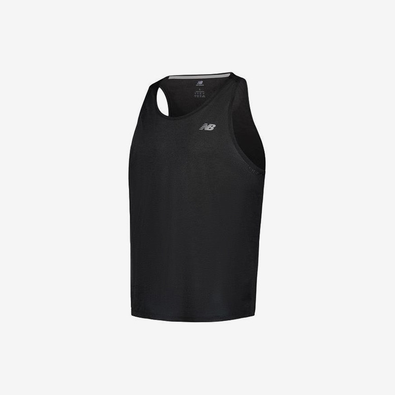 New Balance/NB正品夏季新款男子专业运动跑步背心T恤MT41250-BK
