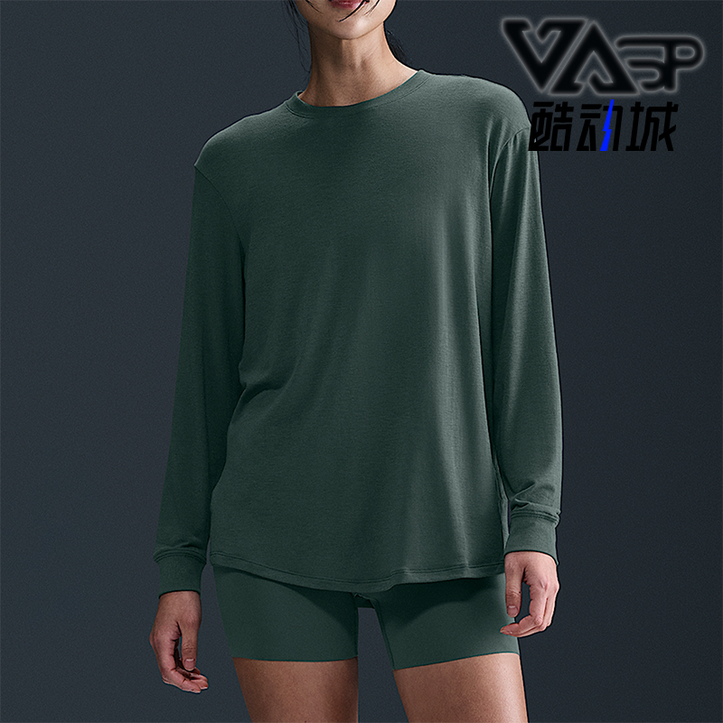 Nike/耐克正品2025秋季款女士休闲运动针织透气长袖FN2818-338