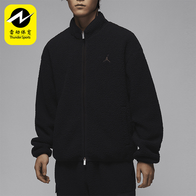 耐克男士仿羊羔绒保暖宽松外套