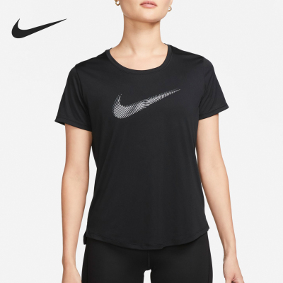Nike/耐克正品新款女士简约圆领透气运动训练短袖FB4697-010