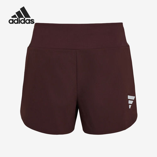 Adidas/阿迪达斯官方正品女士印花跑步运动训练健身短裤KX4583