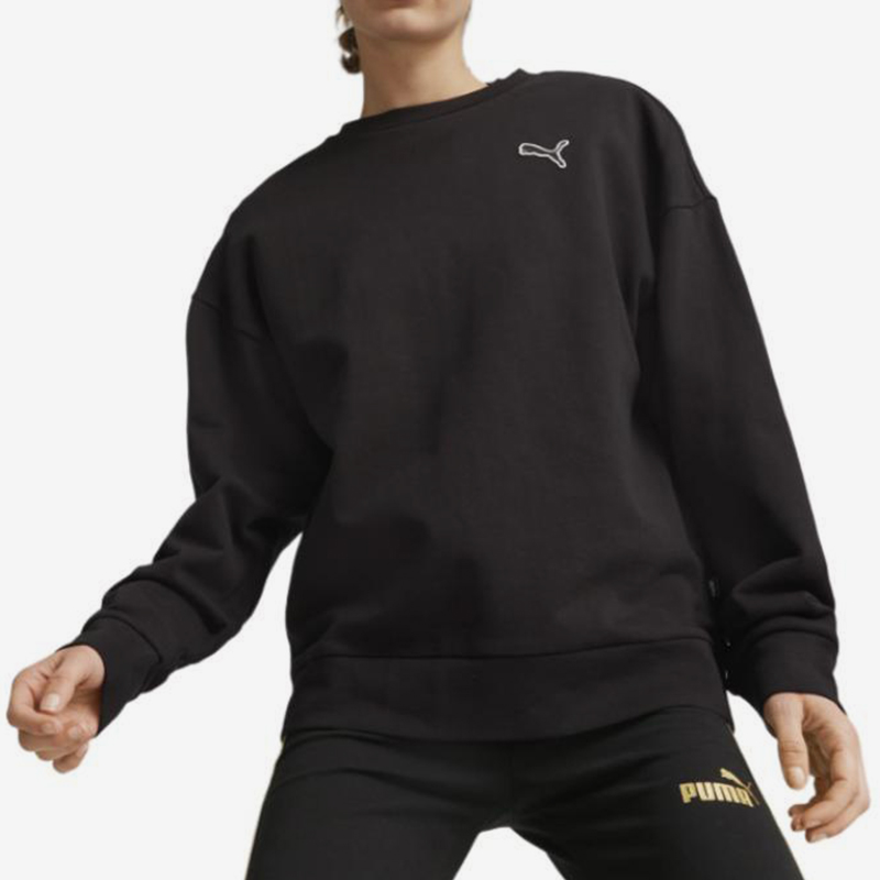 Puma/彪马正品2025秋季款女士运动休闲针织套头衫675987-01