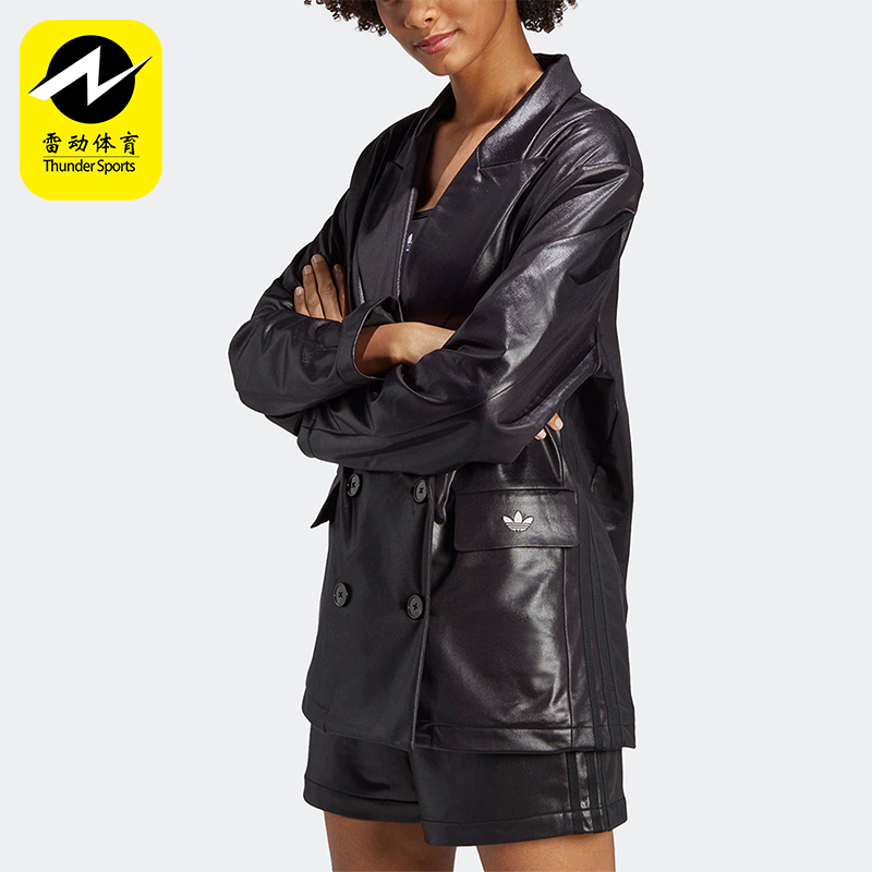 阿迪达斯女士宽松西装外套