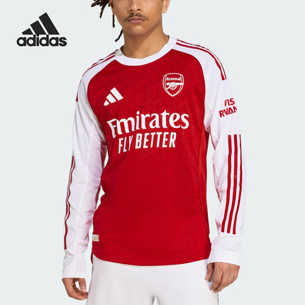 Adidas/阿迪达斯官方正品HOME JERSEY男士足球套头训练长袖JJ1833