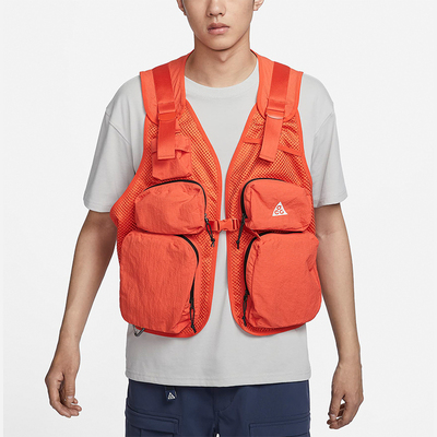 耐克男女多口袋工装马甲