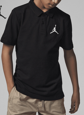 Nike/耐克正品Jordan Jumpman polo大童翻领T恤FJ4994-010