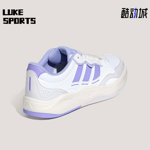 Adidas/阿迪达斯正品Lite Shuffle女士系带日常运动板鞋KH9026