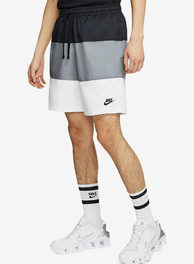 Nike/耐克正品夏季款男士透气梭织时尚运动拼接短裤DQ2427-010