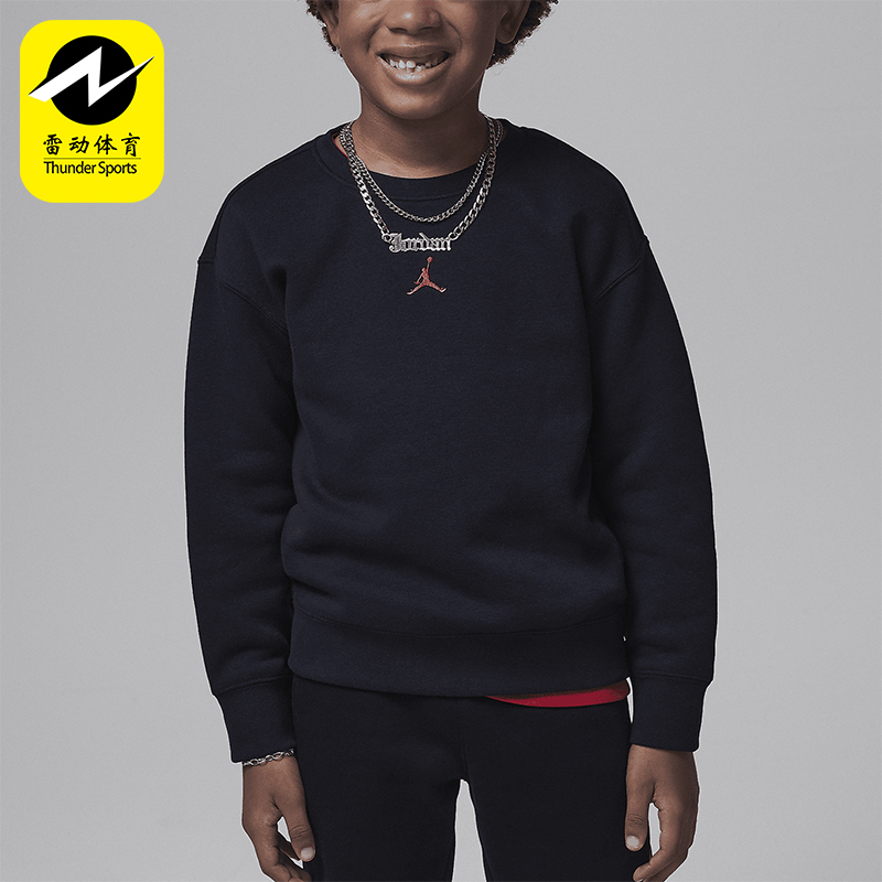 耐克小童加绒圆领卫衣