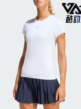 Adidas/阿迪达斯正品夏季女士透气网球运动轻盈柔软短袖T恤KE6181