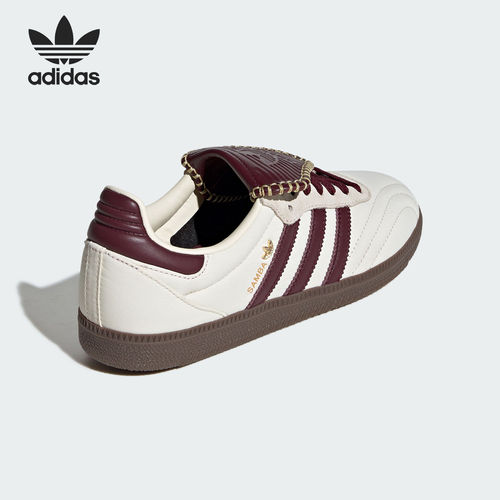 Adidas/阿迪达斯官方正品三叶草女士复古轻便翻折鞋舌板鞋IH9045