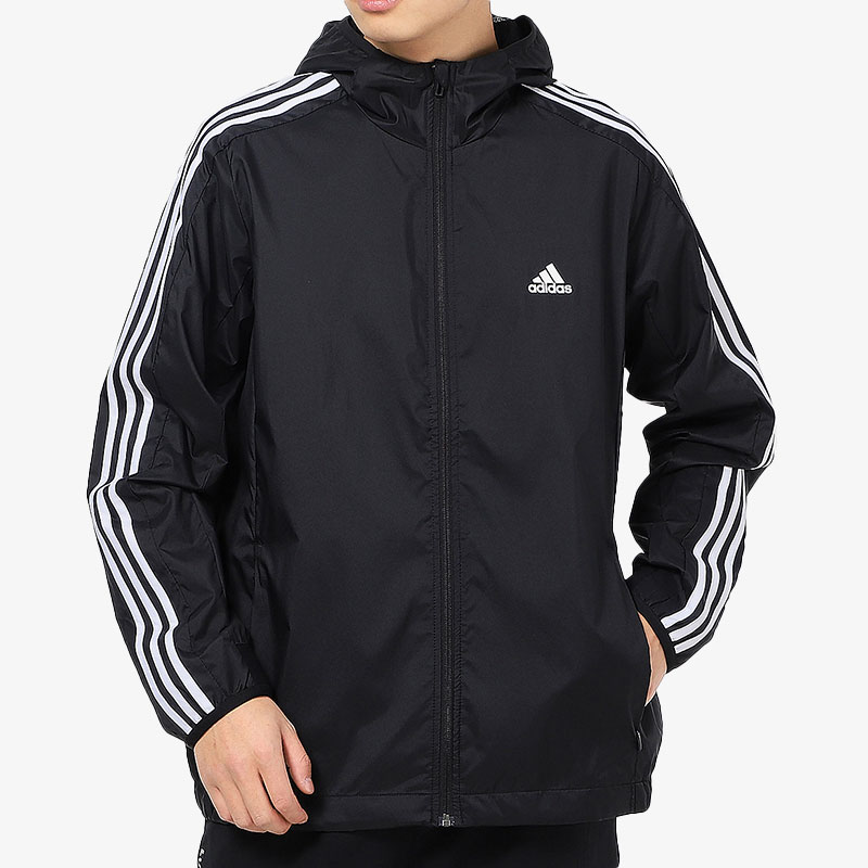 Adidas/阿迪达斯正品男子 春季新款运动服连帽休闲外套GQ0622
