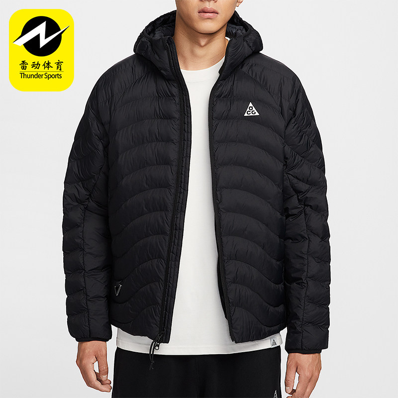 Nike/耐克正品2025男士户外轻盈保暖连帽宽松运动棉服HJ3736-010