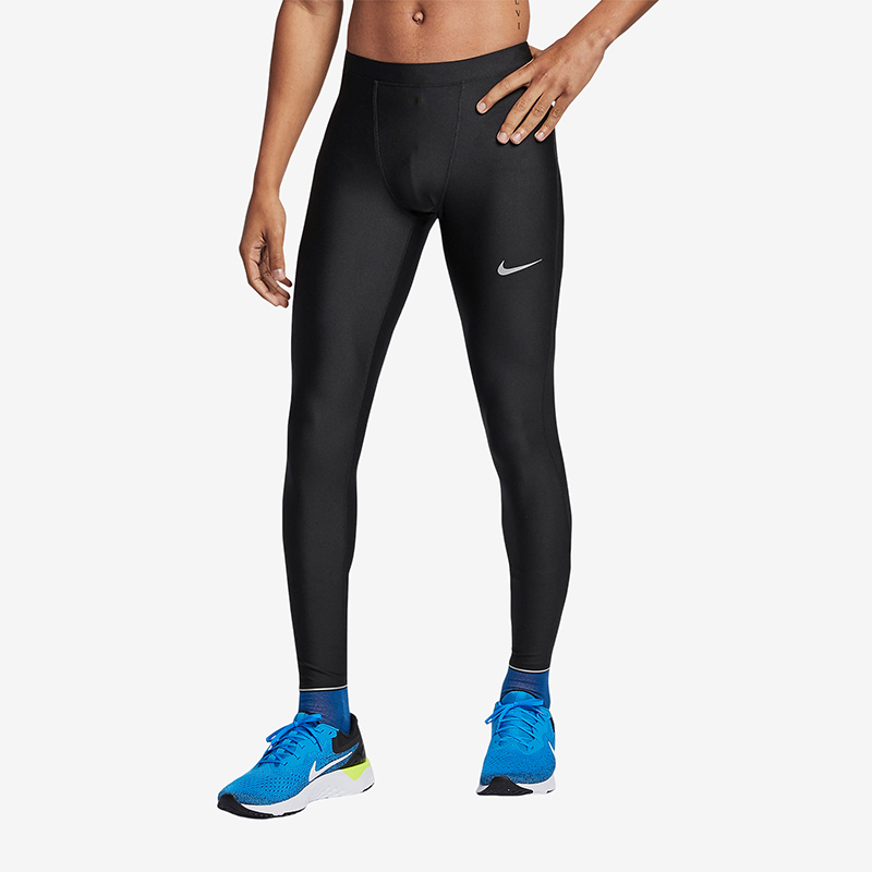 耐克男士反光跑步训练紧身裤