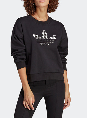 Adidas/阿迪达斯正品新款TREF INFILL SWT女子圆领套头卫衣IC5147