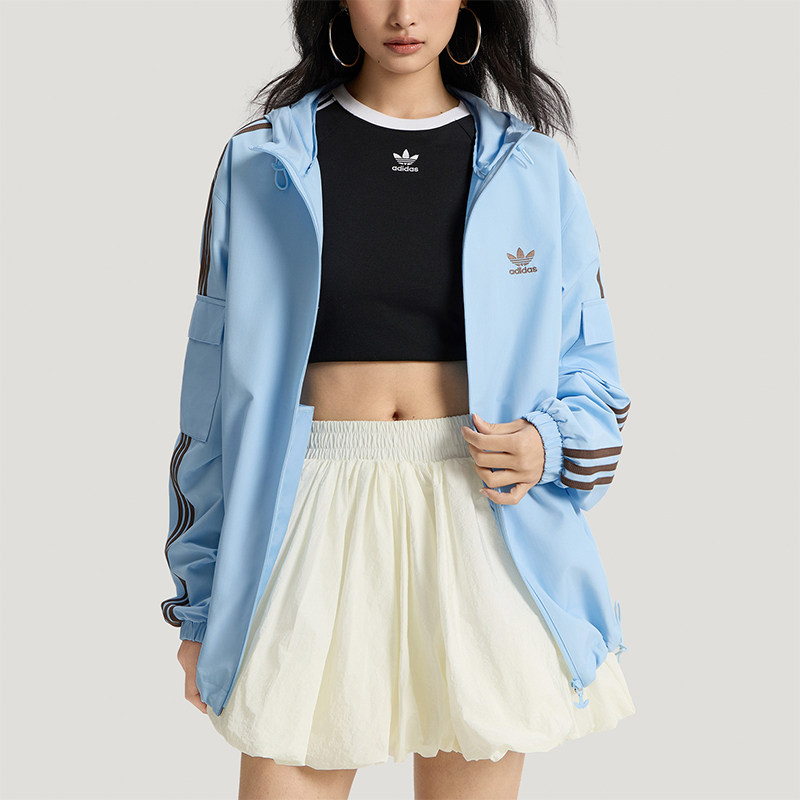 Adidas/阿迪达斯正品三叶草STAGTRACKJACKET经典夹克外套KV8852 - 实物图