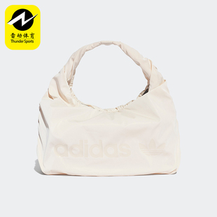 Adidas/阿迪达斯正品三叶草女士褶皱缎面腋下云朵包HK0158