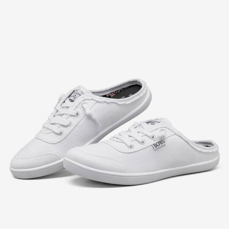 Skechers/斯凯奇正品当季新款女子帆布鞋运动懒人鞋穆勒鞋