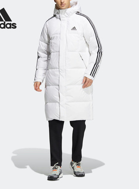 Adidas/阿迪达斯官方正品3ST L DOWN COAT长款男女羽绒服HN2098