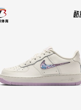 Nike/耐克正品Air Force 1 GS女子大童透气耐磨运动鞋IQ9795-151