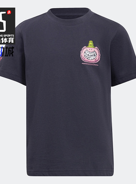 Adidas阿迪达斯正品三叶草Kevin Lyons联名小童运动短袖T恤HF7539