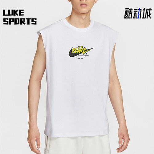 Nike/耐克正品2025夏季款男士针织无袖篮球宽松背心IB4329-100
