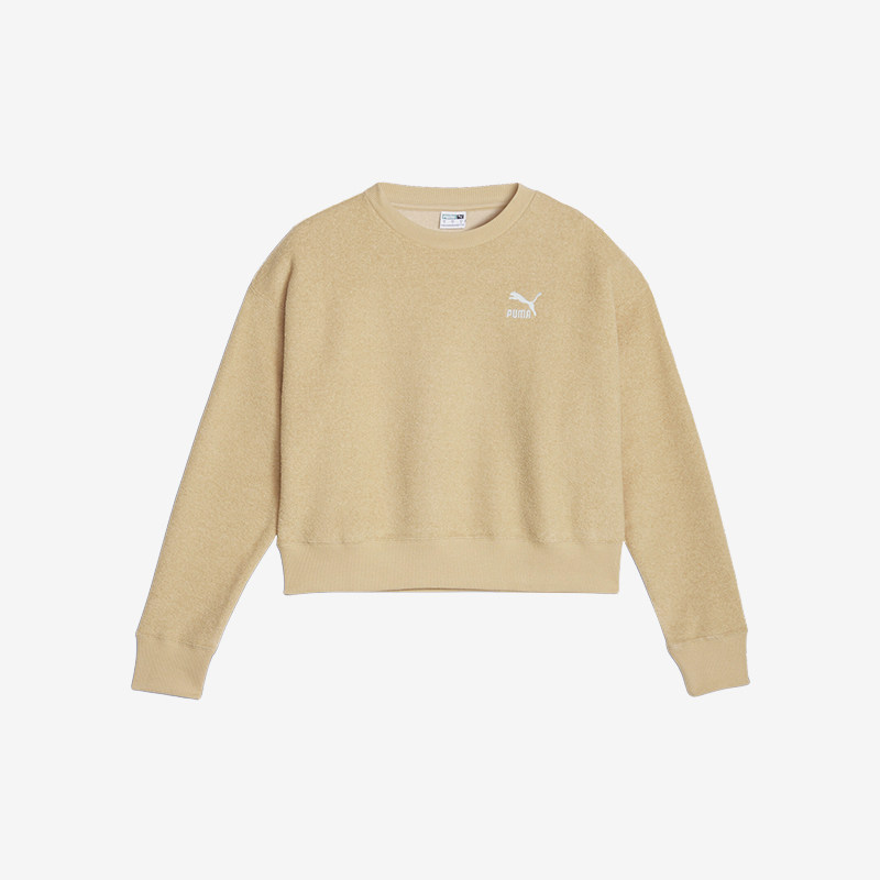 Puma/彪马正品当季新款女士薄绒毛巾布短款卫衣623485-84