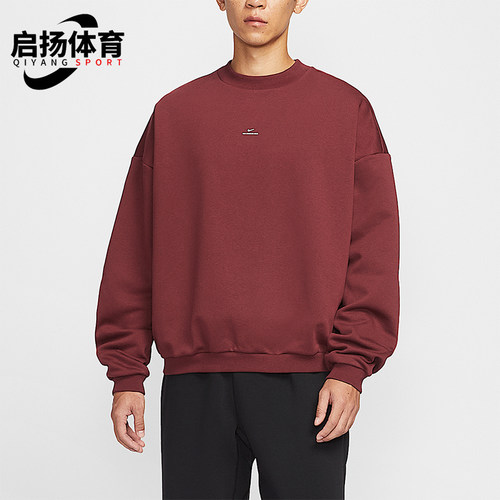 Nike/耐克正品2025冬季男士运动加绒圆领宽松篮球卫衣IM5902-619