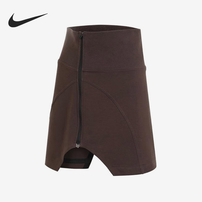 Nike/耐克正品TECH FLEECE女士针织紧身高腰半身裙FQ1853-237