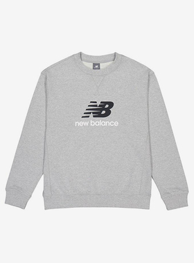 New Balance/NB正品新款男女经典休闲运动卫衣套头衫AMT41356-AG
