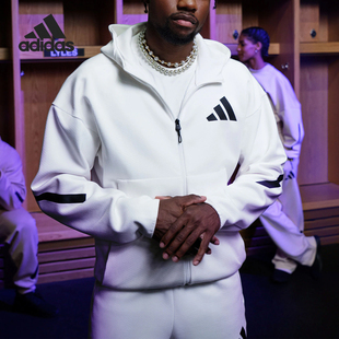 Z.N.E. Adidas 阿迪达斯官方正品 运动训练休闲外套JF2443 FZ男士