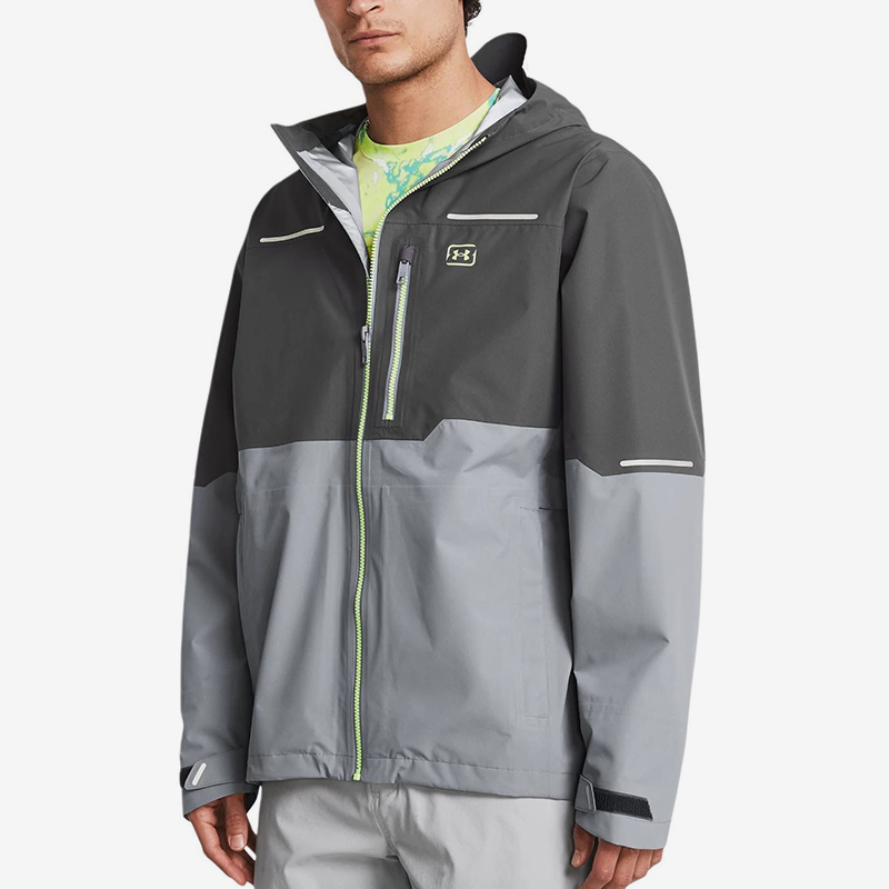 UA/安德玛正品Fish Elite男士户外运动防风连帽外套1385273-025