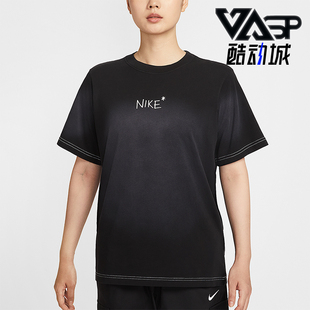 Nike/耐克正品Sportswear女士字母印花宽松经典短袖T恤II0451-010