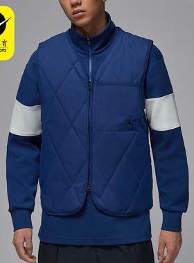 Nike/耐克正品JORDAN男士运动保暖高尔夫宽松棉马甲HQ8680-492