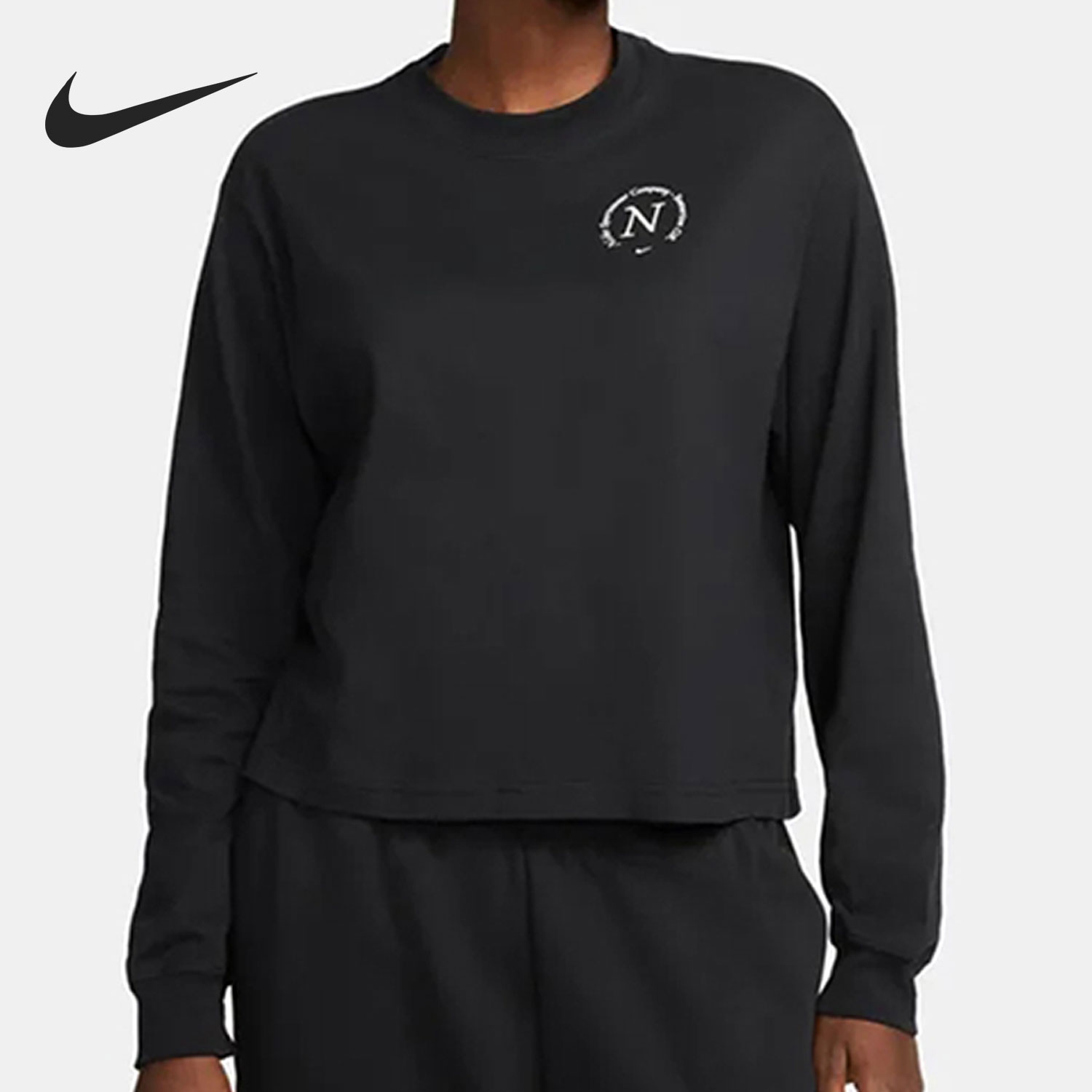 Nike/耐克正品当季新款女子运动透气舒适长袖T恤DR9027-010