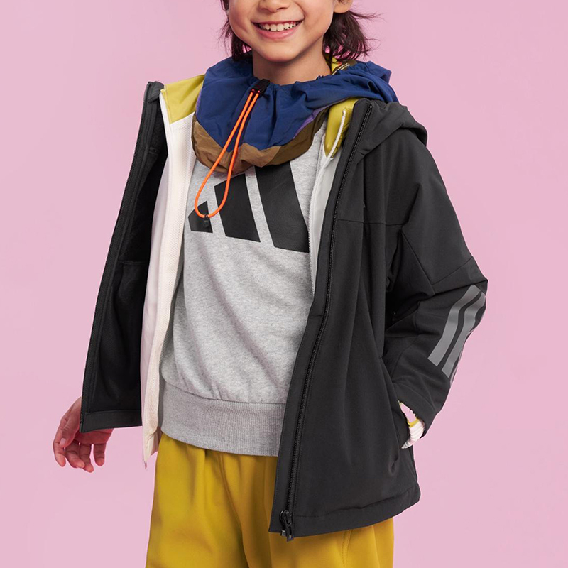 Adidas/阿迪达斯正品WOVEN JACKET儿童运动梭织户外外套KS0652