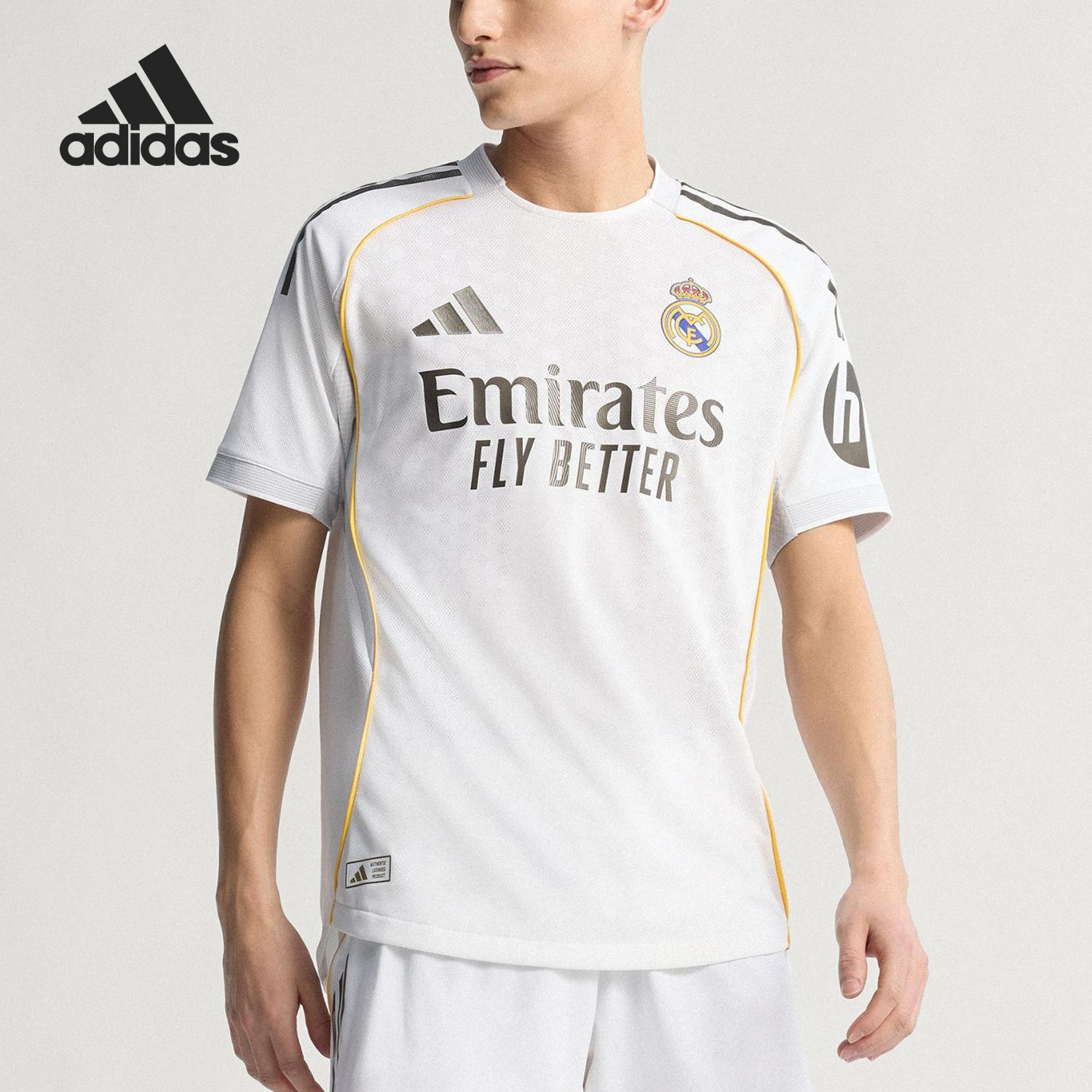 Adidas/阿迪达斯官方正品2025男士足球比赛运动透气短袖JV5918