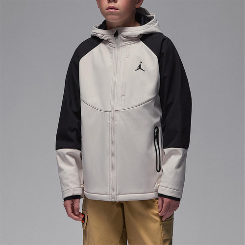 Nike/耐克正品JORDAN大童运动拼接连帽加绒户外外套IQ9984-200