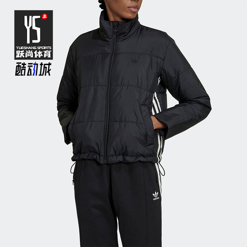阿迪达斯女士短款保暖棉服