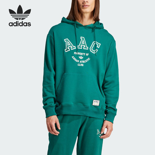 Adidas/阿迪达斯三叶草男士时尚印花运动连帽卫衣IM4576