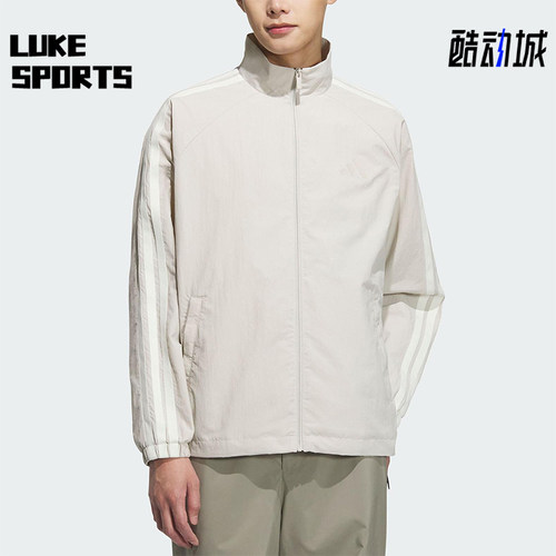 Adidas/阿迪达斯正品2025春款男士经典休闲插肩袖户外外套KC3894