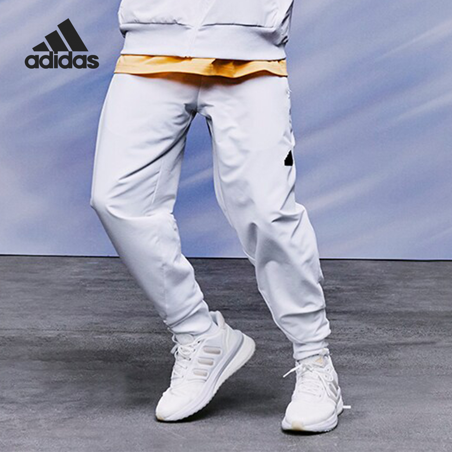 阿迪达斯男士束脚运动裤