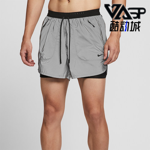 Nike/耐克正品2025男士耐穿二合一反光跑步透气短裤IM6268-010