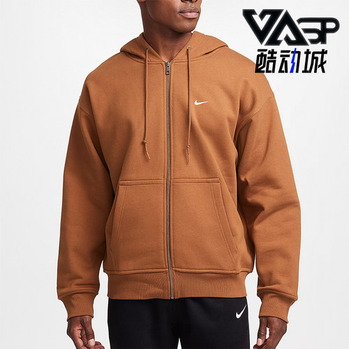耐克男士复古运动连帽口袋外套