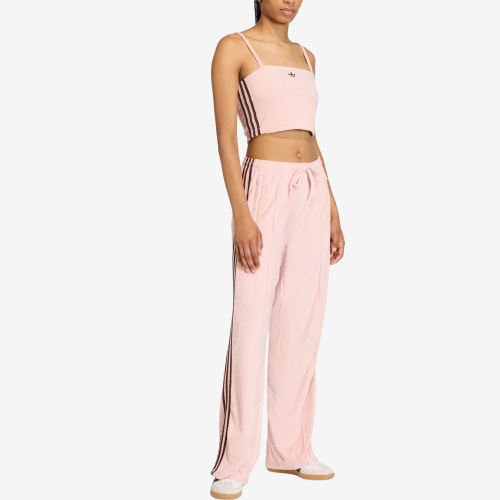 Adidas阿迪达斯正品Firebird女子宽松直筒中腰系带运动长裤KD1414