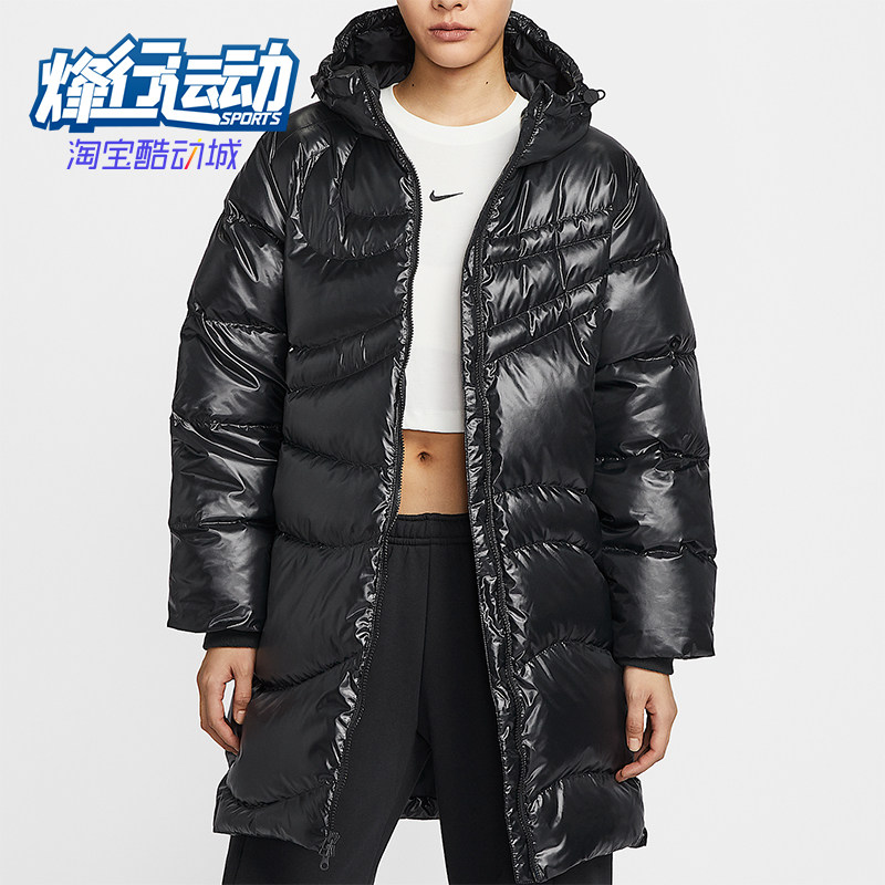 Nike/耐克正品冬季新款女士户外拒水保暖中长款羽绒服HV2752-010
