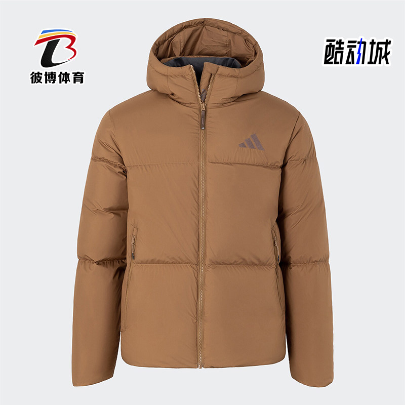 阿迪达斯男士复古轻薄保暖羽绒服