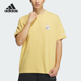 户外运动宽松短袖 Adidas IS0306 TEE男士 阿迪达斯正品 GFX