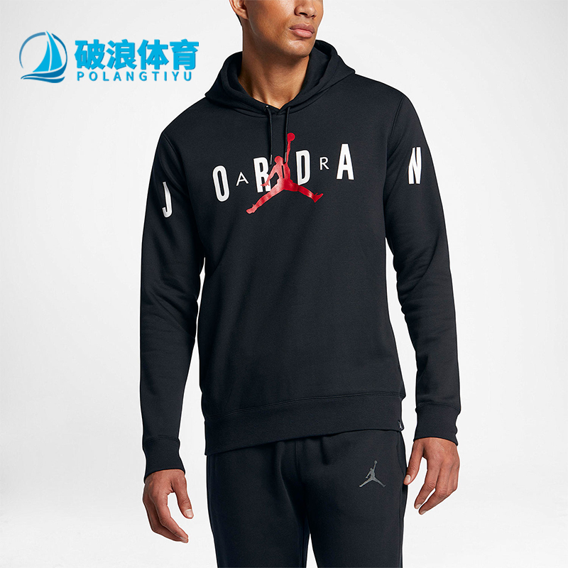 耐克男士款加绒连帽休闲套头卫衣